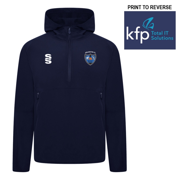 KIDLINGTON CC Dual Elite 1/4 Zip Hoody / Rain Jacket : Navy